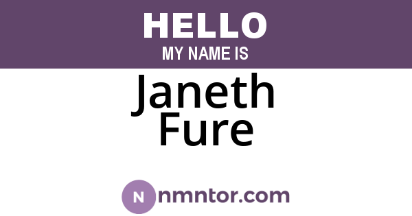 Janeth Fure