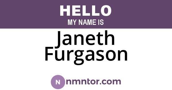 Janeth Furgason
