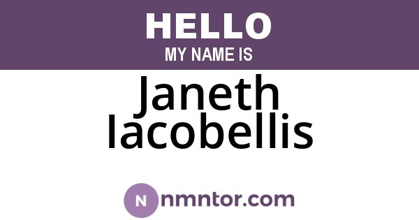Janeth Iacobellis