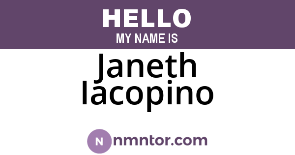 Janeth Iacopino