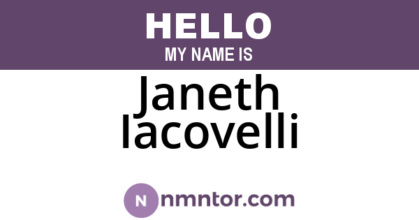 Janeth Iacovelli