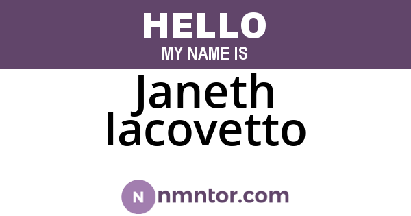 Janeth Iacovetto