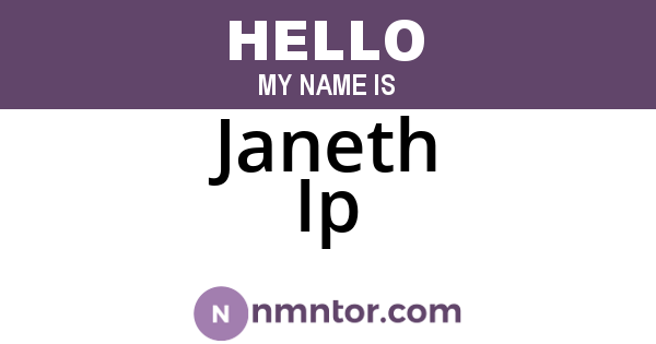 Janeth Ip