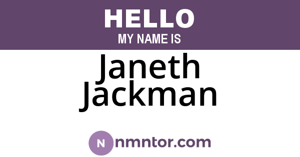 Janeth Jackman