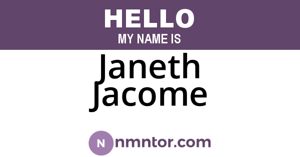 Janeth Jacome