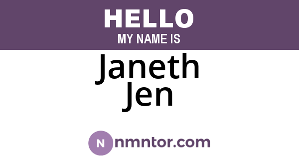 Janeth Jen