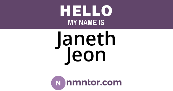 Janeth Jeon