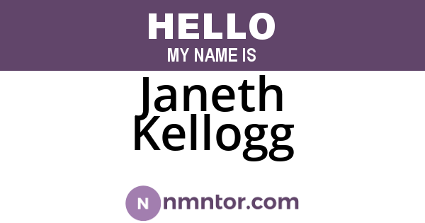 Janeth Kellogg