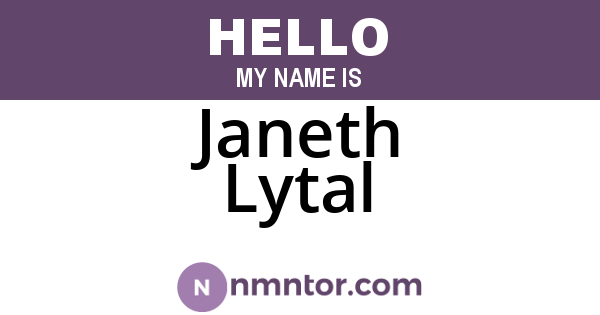 Janeth Lytal
