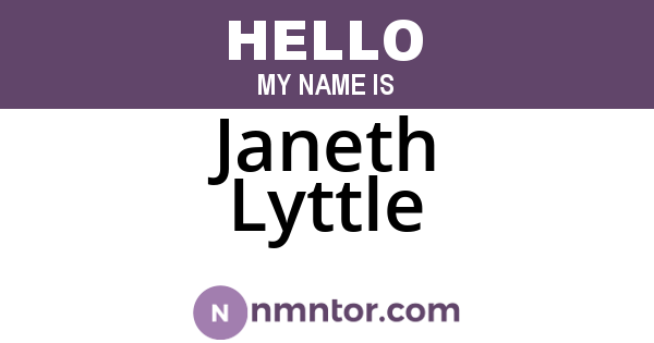Janeth Lyttle