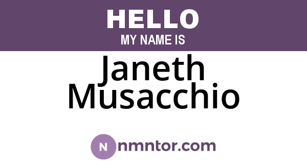 Janeth Musacchio