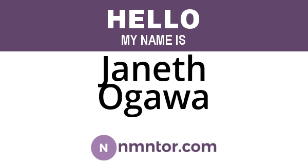 Janeth Ogawa