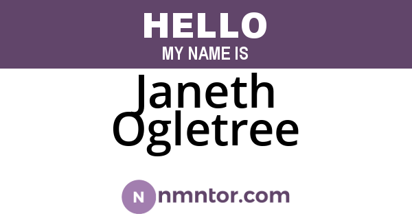 Janeth Ogletree