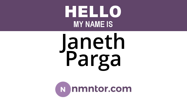 Janeth Parga