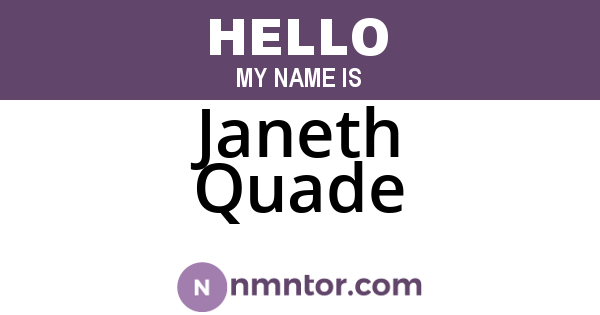 Janeth Quade