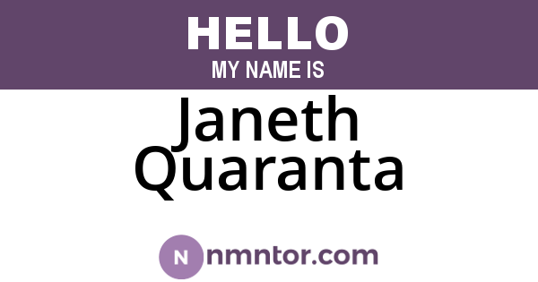 Janeth Quaranta