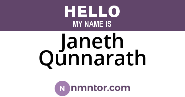 Janeth Qunnarath