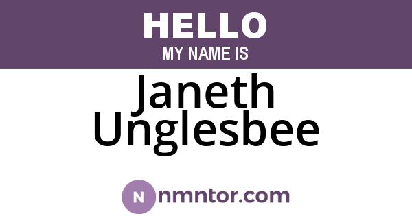 Janeth Unglesbee