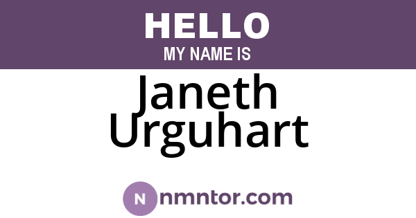 Janeth Urguhart