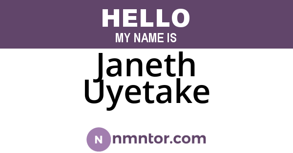Janeth Uyetake