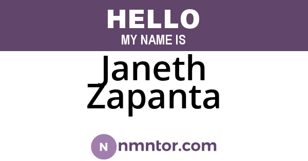 Janeth Zapanta