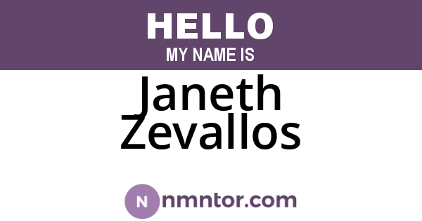 Janeth Zevallos