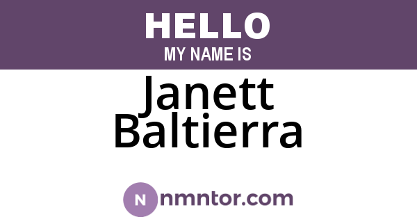 Janett Baltierra