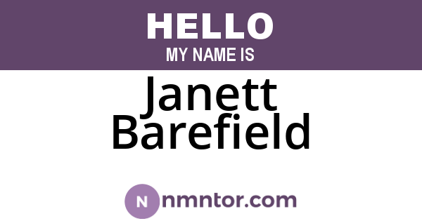 Janett Barefield