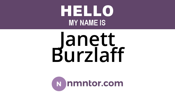 Janett Burzlaff