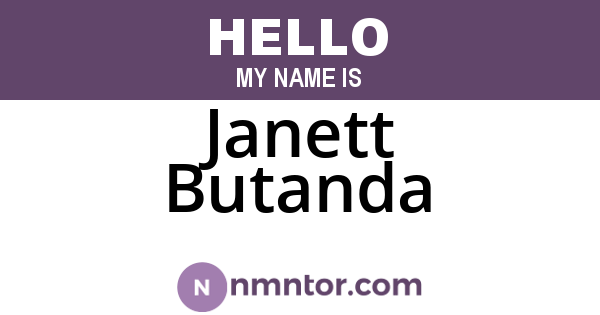 Janett Butanda