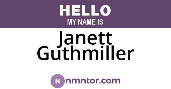 Janett Guthmiller