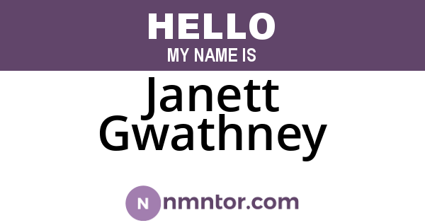 Janett Gwathney