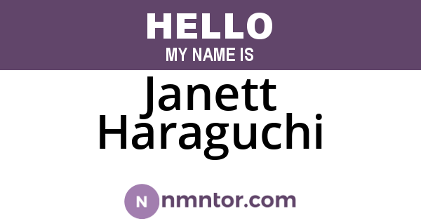 Janett Haraguchi