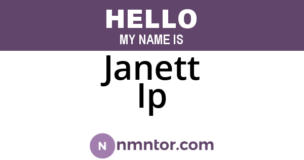 Janett Ip