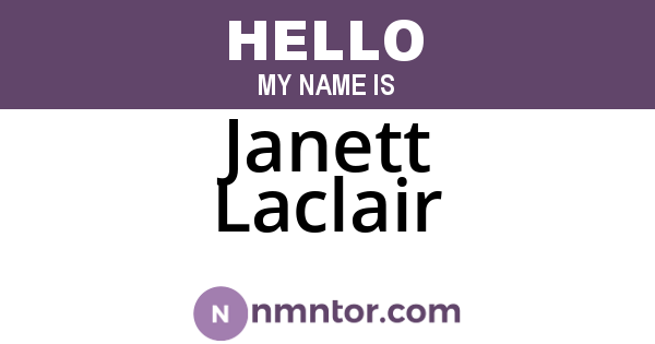 Janett Laclair