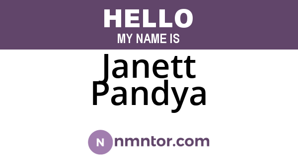 Janett Pandya