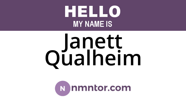 Janett Qualheim