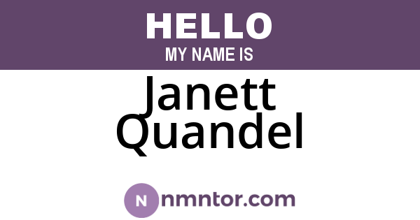 Janett Quandel