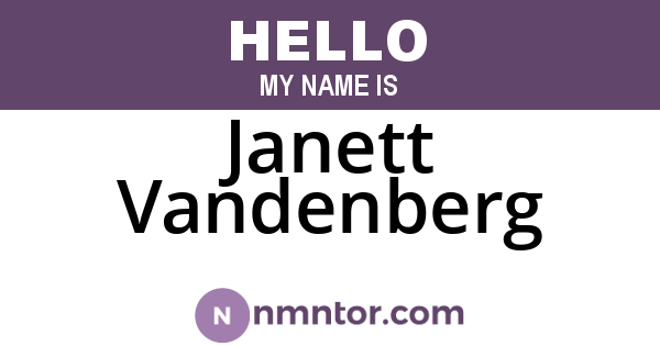 Janett Vandenberg