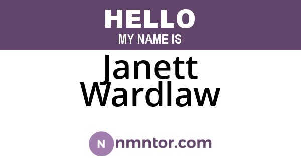 Janett Wardlaw