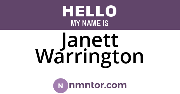 Janett Warrington