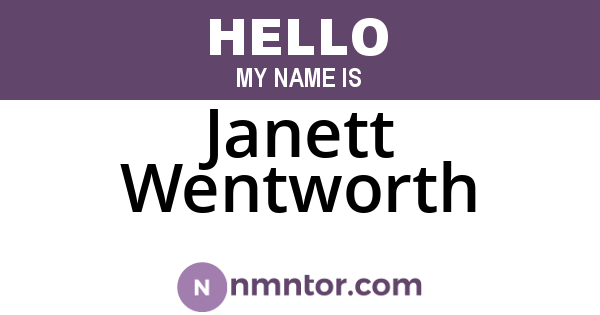 Janett Wentworth