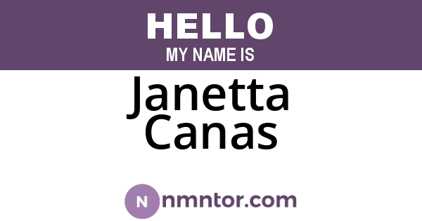 Janetta Canas