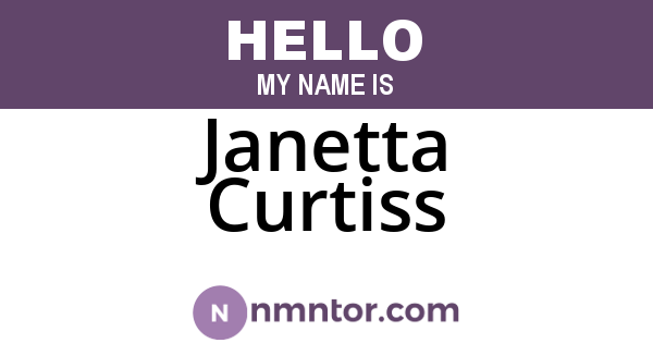 Janetta Curtiss