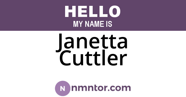 Janetta Cuttler