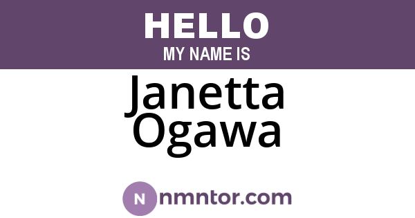 Janetta Ogawa