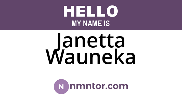 Janetta Wauneka