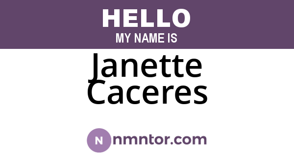 Janette Caceres