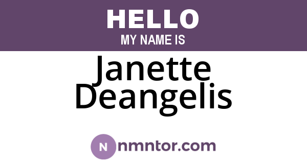 Janette Deangelis