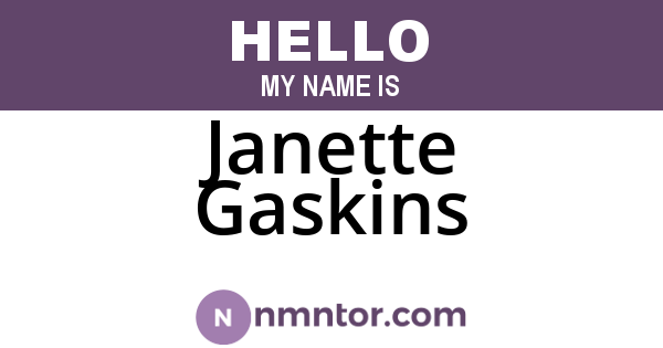 Janette Gaskins